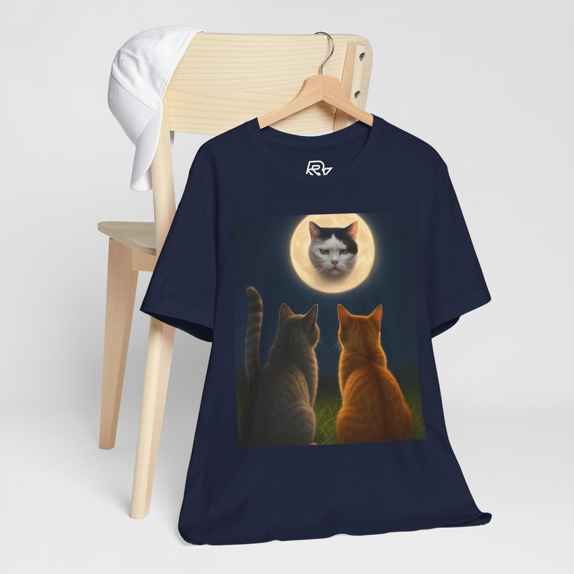 Whimsical Cat Themed Tee, Funny Cat Lover Shirt, Unisex Graphic Tee, Gift for Cat Owners, Cute Pet Apparel, Unique Cat Art